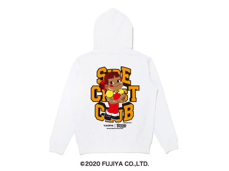 ビーレジェンドペコちゃん サイドチェストクラブ HOODIE