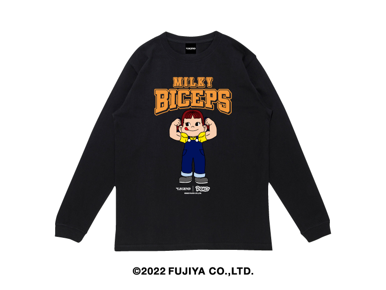 ビーレジェンド ペコちゃん ミルキーバイセップス L/S TEE | ビー 