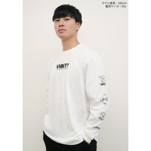 コアラ小嵐VMMT? SLEEVE PRINT L/S TEE