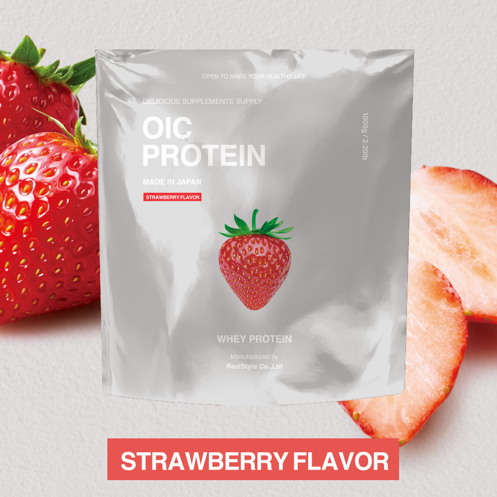 OIC PROTEIN (WPC) ストロベリー風味【1kg】