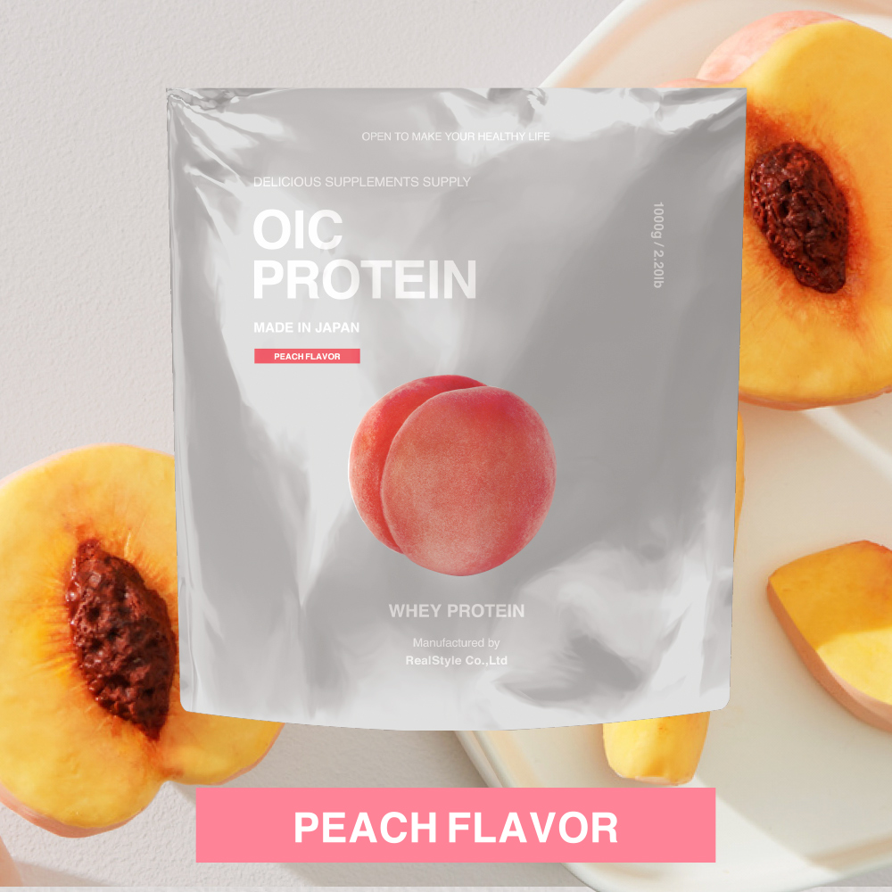 OIC PROTEIN (WPC) PEACH【1kg】