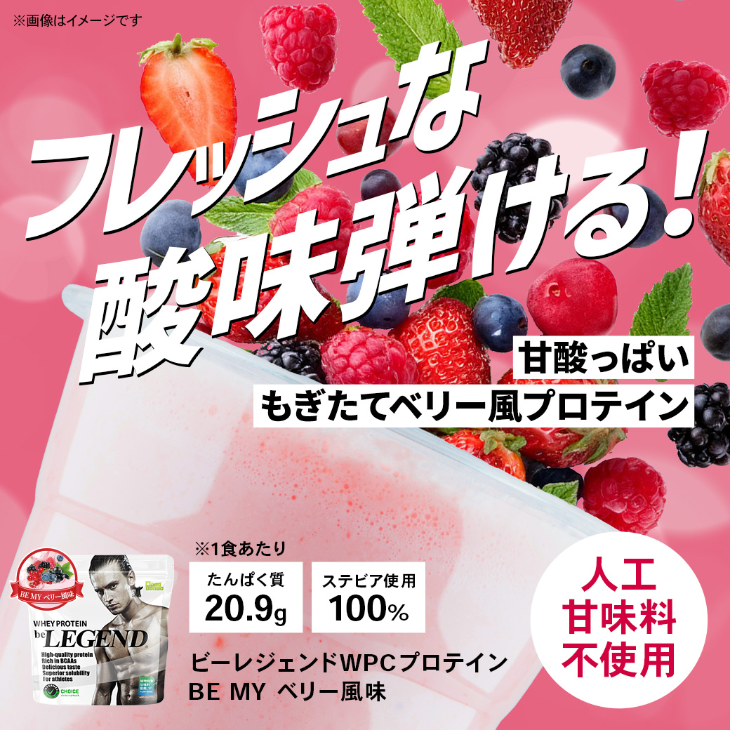 ビーレジェンド WPCプロテイン  BE MY ベリー風味【1kg】(片倉岳人動画限定10%OFF)