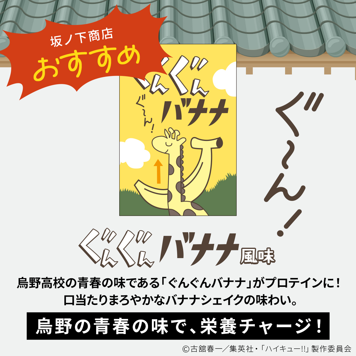 スポーツ＆ウェルネス ハイキュー!!ぐんぐんバナナ風味 スプーン付き【600g】