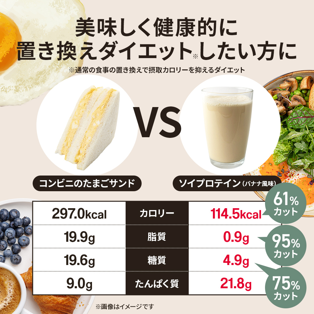 ビーレジェンド ソイ プロテイン WEIGHT DOWN とろけるバナナ風味【900g】 スプーン付き