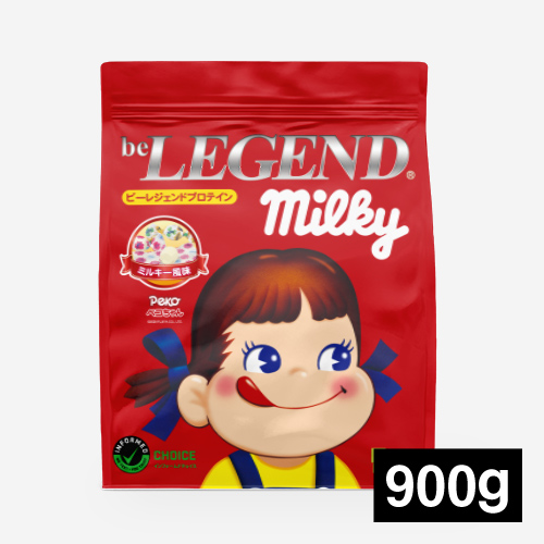 ビーレジェンド WPCプロテイン ミルキー ミルキー風味 (ペコちゃん) 【900g】 スプーン付き