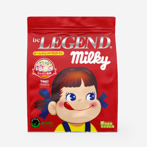 ビーレジェンド WPCプロテイン ミルキー ミルキー風味 (ペコちゃん) 【900g】 スプーン付き
